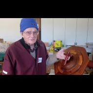 Dick Smith Warriers Chapel Font made from cedar