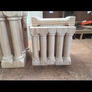 Turned Bookcase Ends