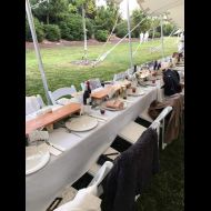 Table Runners in use