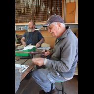 Leather Whips being made