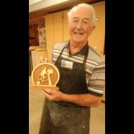 Man on Exercise Machine Carving