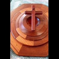 Font Warriors Chapel made from cedar