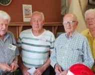 Bob Bennett, John Goodlett, Bill Rigney and Mike Hardie (President)